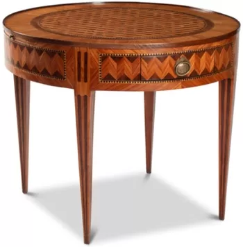 A French Directoire Parquetry Gueridon, 19th century