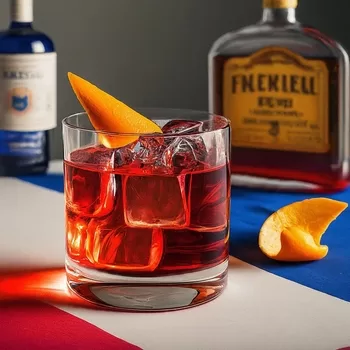 French Negroni cocktail