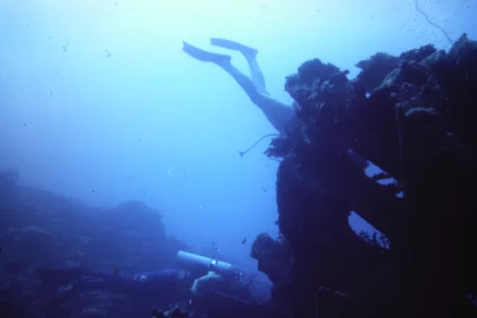 Woodburn wreck, Fiji underwater © Mark Anning photo