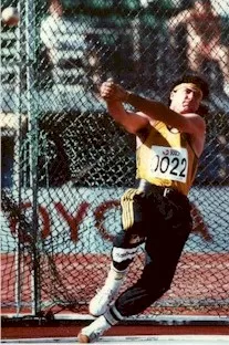 Sean Carlin of Adelaide in Hammer Throw action