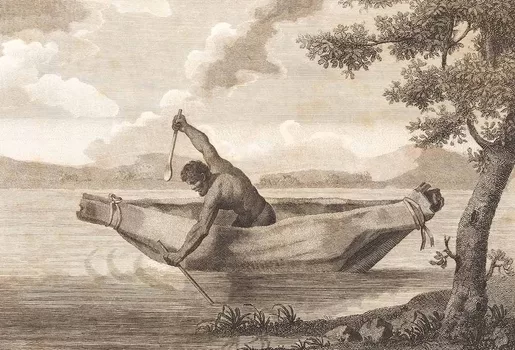 An engraving by Samuel John Neele, based on James Grant’s depiction of ‘Pimbloy,’ is believed to be the only known representation of Pemulwuy. National Museum of Australia