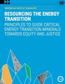 COP29 Resourcing the Energy Transition report