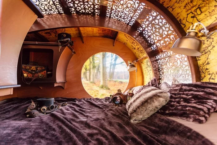 Steampunk Teardrop Trailer by The Love Bird Company