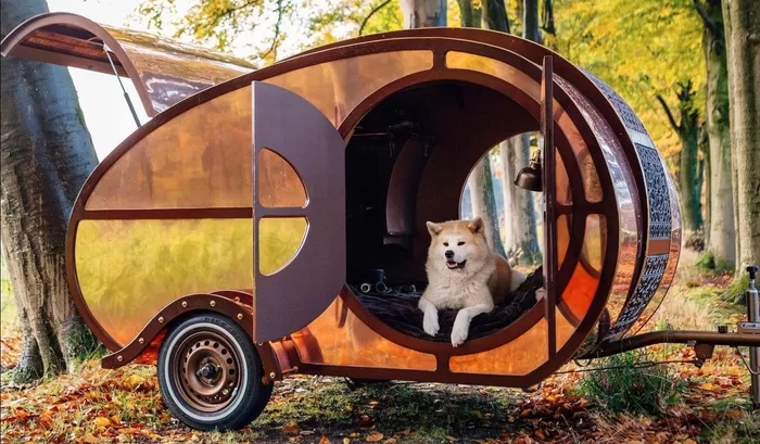 Steampunk Teardrop Trailer by The Love Bird Company