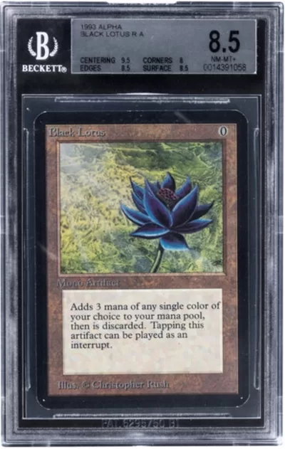 Magic: The Gathering Black Lotus Limited Edition (Alpha) BGS Trading Card Game NM-MT+ 8.5 (Wizards of the Coast, 1993) Rare