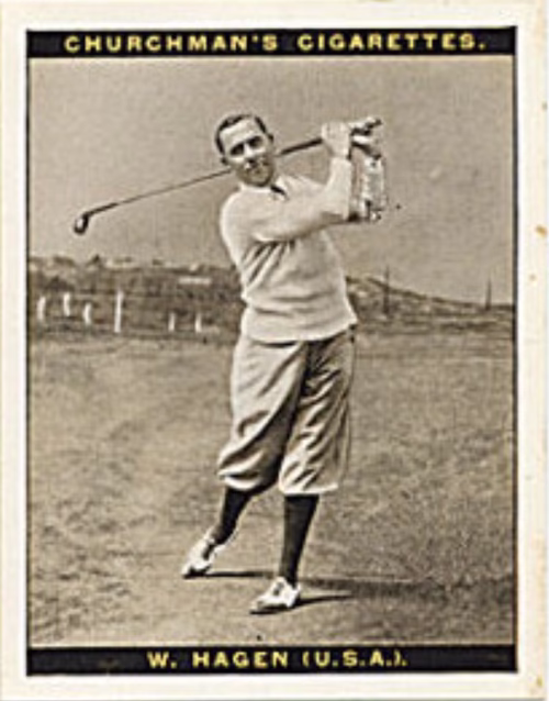 CigaretteCard004 - 1EarthMedia 1927 Churchman "Famous Golfers" #4 Walter Hagen