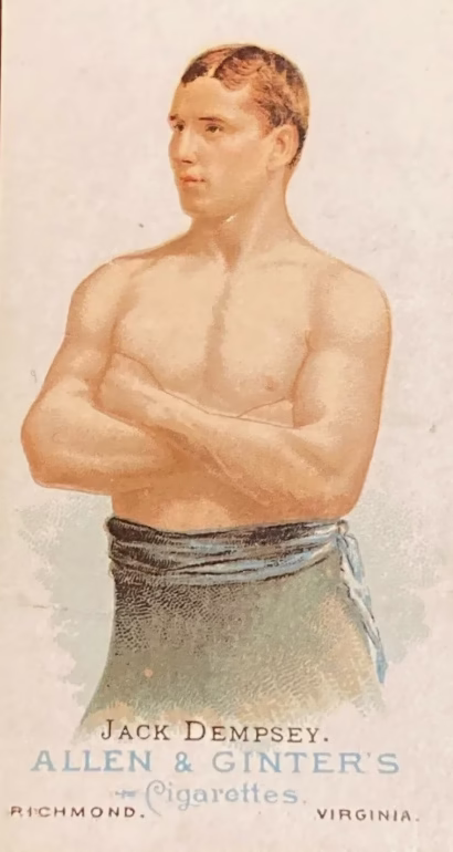 CigaretteCard011 - 1EarthMedia Jack Dempsey 1887 N28 Allen & Ginter Card