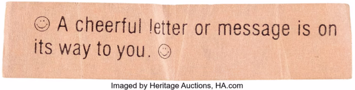 Fonzie fortune cookie